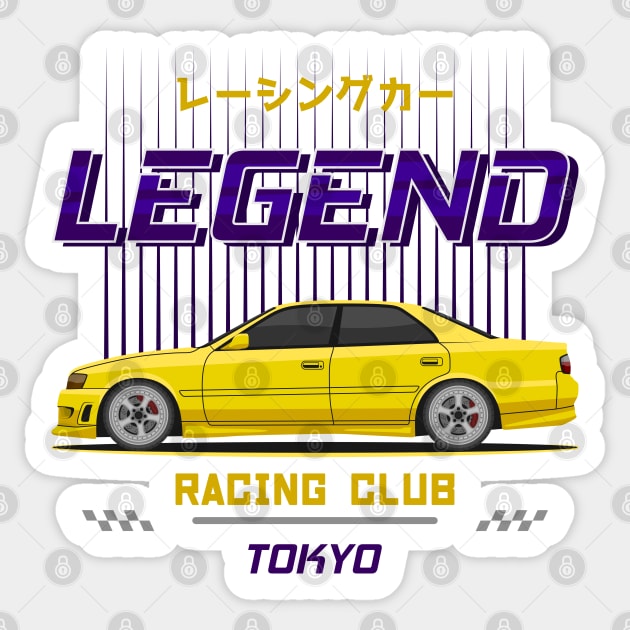 Tuner Yellow Chaser JDM Sticker by GoldenTuners